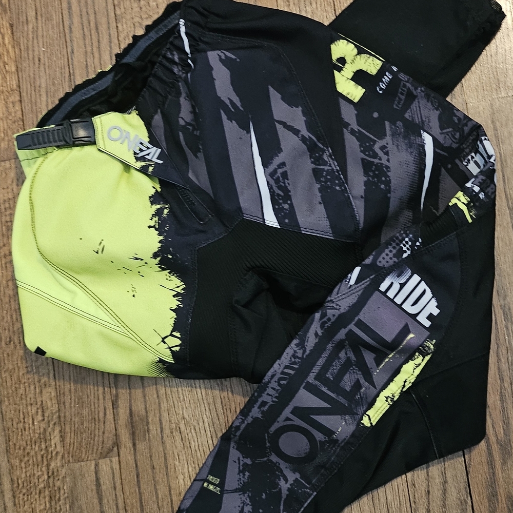 O'Neal Kids Riding Pants - Black and Yellow